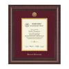 4576-Harvard Presidential Gold Engraved Certificate Frame in Premier with Maroon Linen Mat_Vertical_01.jpg
