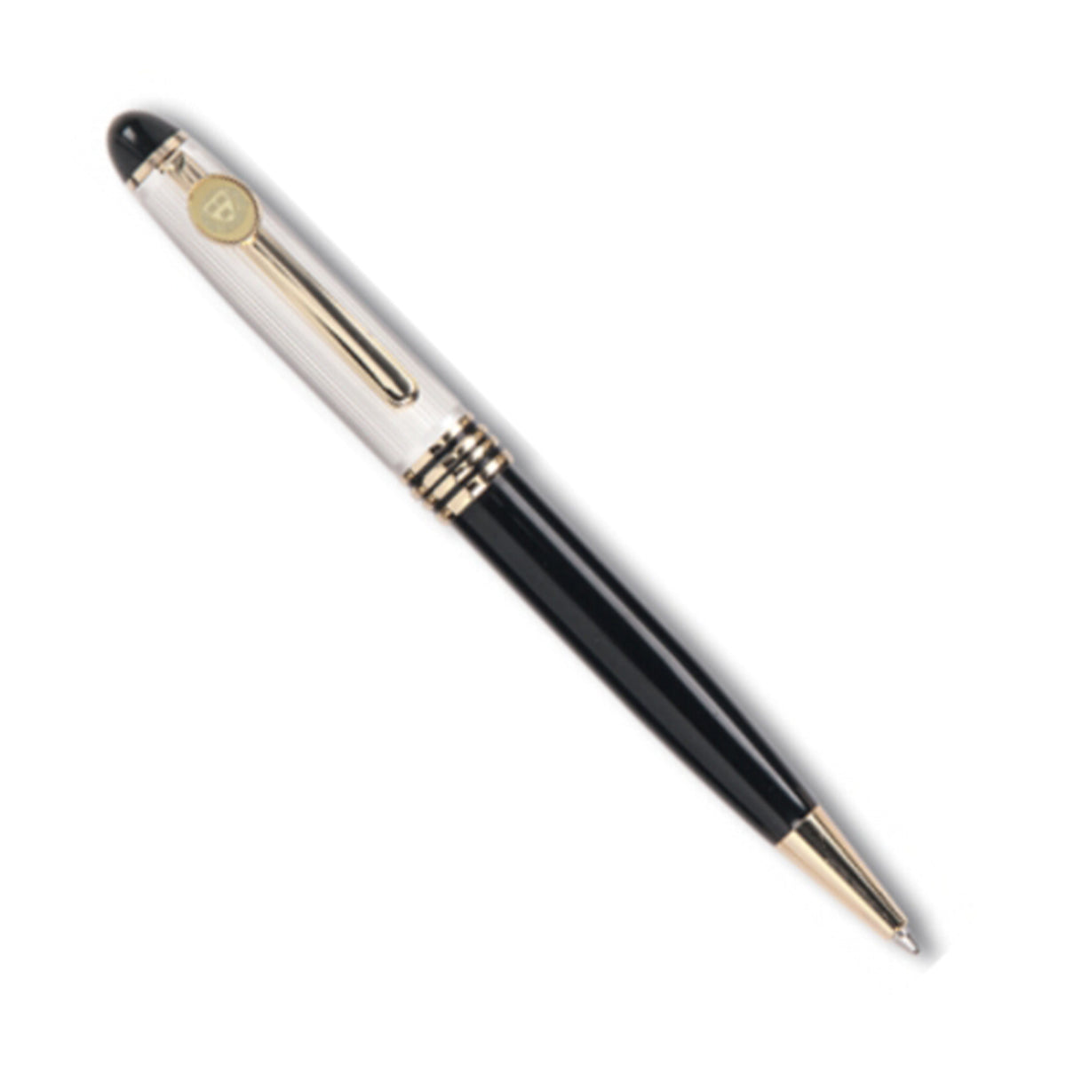 4644-Harvard Signature Black & White Pearl Ball Point Pen_Harvard.jpg