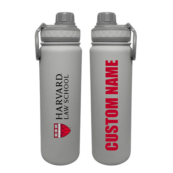 4725-Personalized Harvard Law School Shield 24 oz. Stainless Steel Water Bottle_Silver.jpg