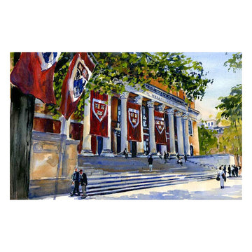 4743-Widener Library Watercolor by Mark Waitkus_media.jpg