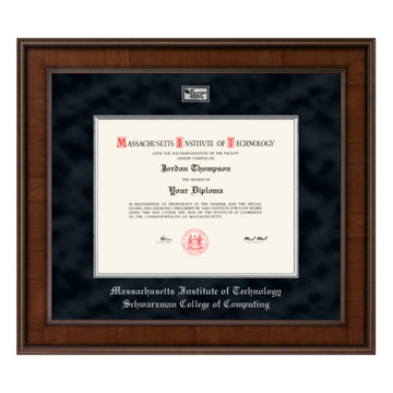 4760-MIT Schwarzman College of Computing Presidential Masterpiece Diploma Frame in Madison with Black Suede Mat_media_01.jpg