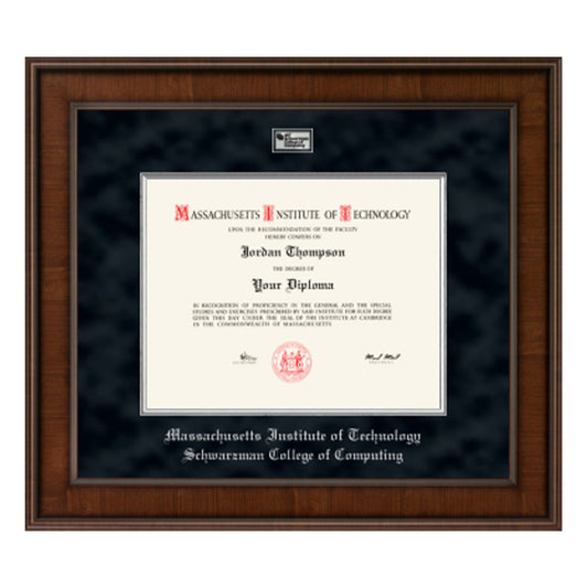 4760-MIT Schwarzman College of Computing Presidential Masterpiece Diploma Frame in Madison with Black Suede Mat_media_01.jpg