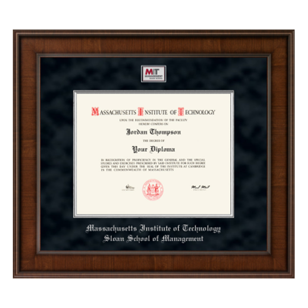 4761-MIT Sloan School of Management Presidential Masterpiece Diploma Frame in Madison with Black Suede Mat_media_01.jpg