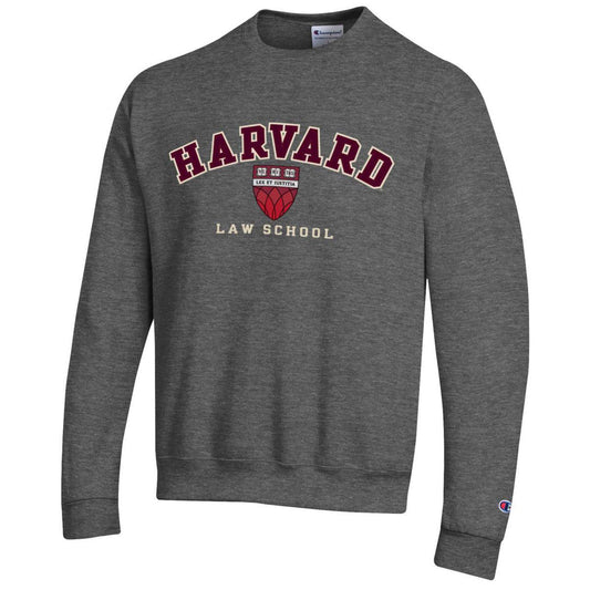 Harvard Law School Shield Champion Applique Crew Neck Sweatshirt