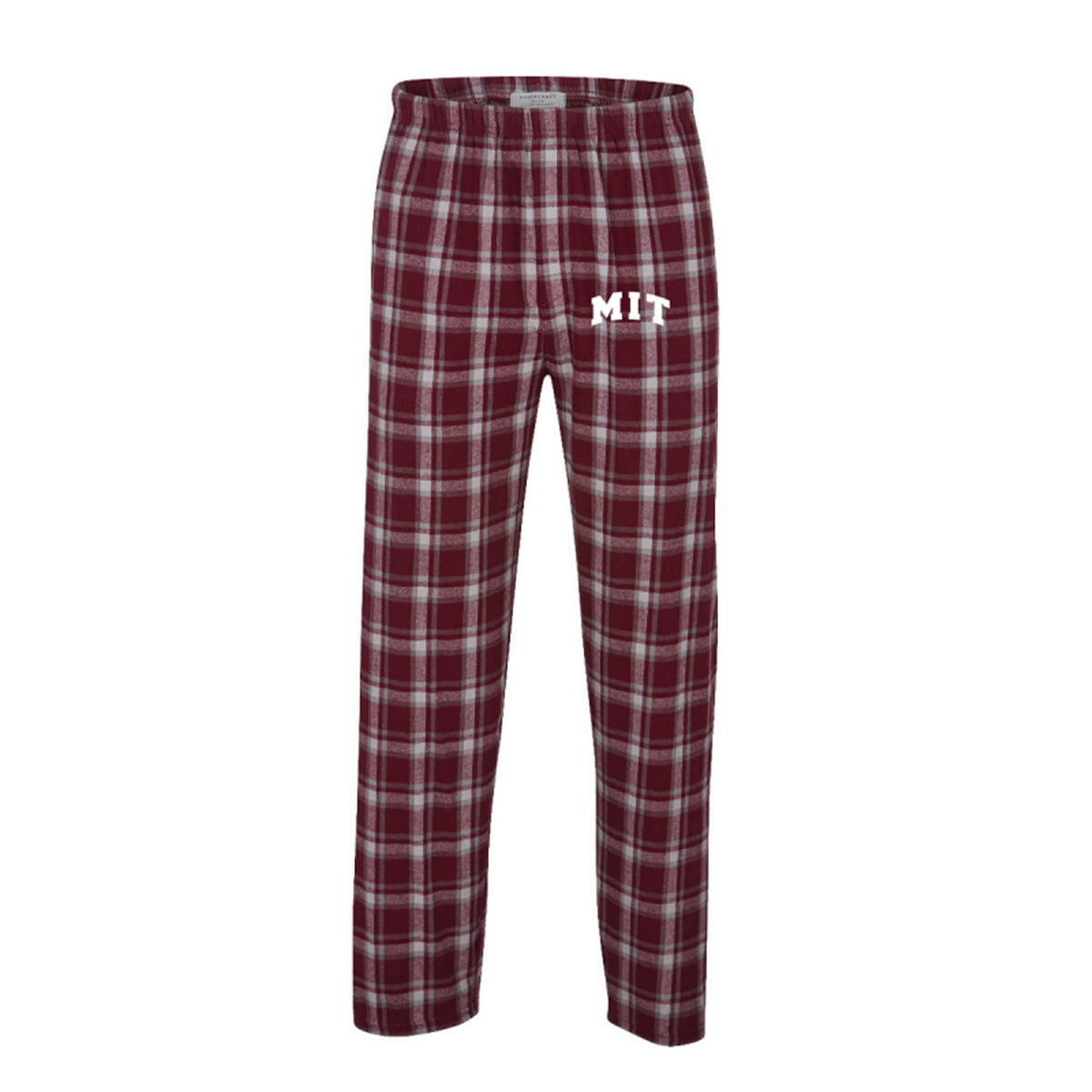 4878-MIT Maroon Flannel Pant with Arched MIT Logo_media_01.jpg
