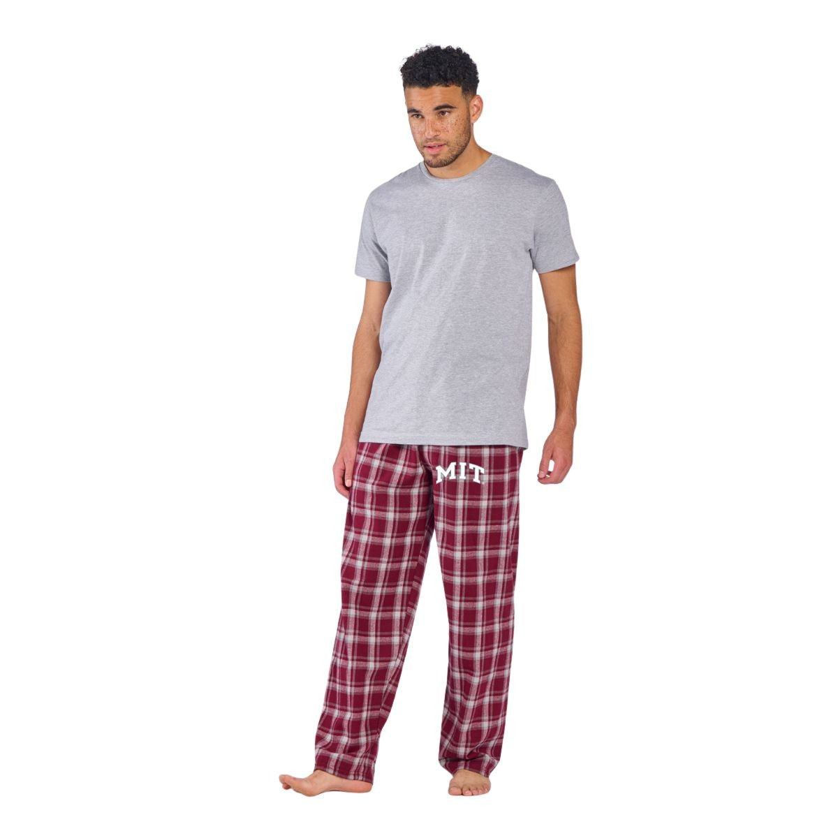 MIT Maroon Flannel Pant with Arched MIT Logo – The COOP