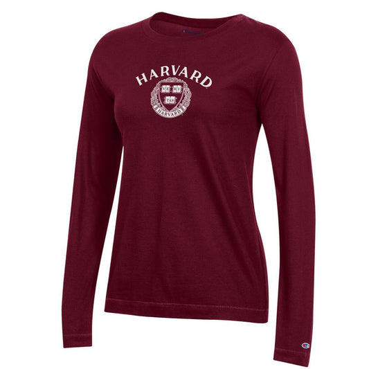 Harvard Womens Champion Long Sleeve Tee