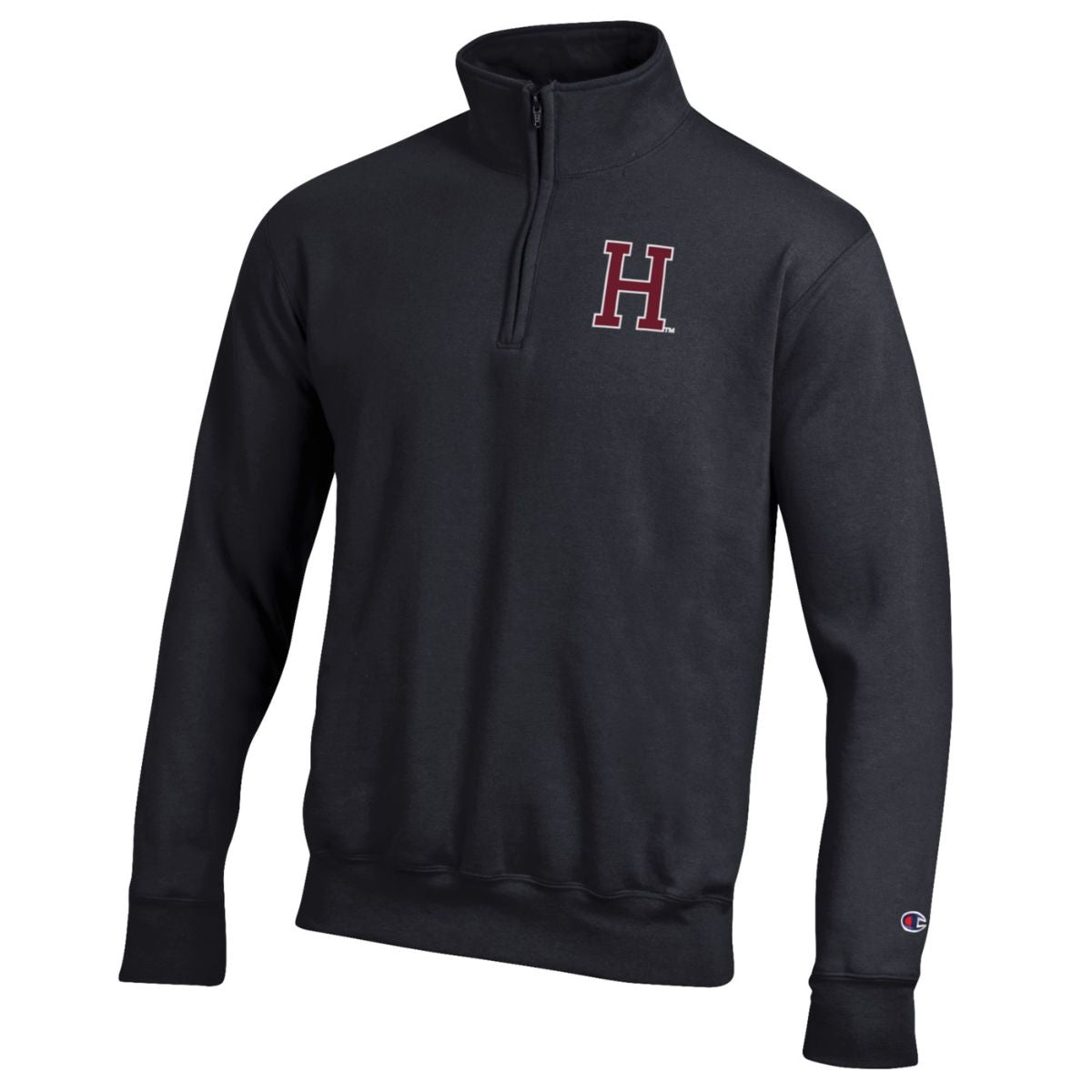 Harvard Champion Block H Chenille Logo 1/4 Zip Pullover – The COOP