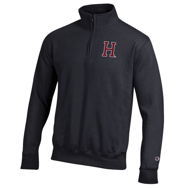 Harvard Champion Block H Chenille Logo 1/4 Zip Pullover – The COOP