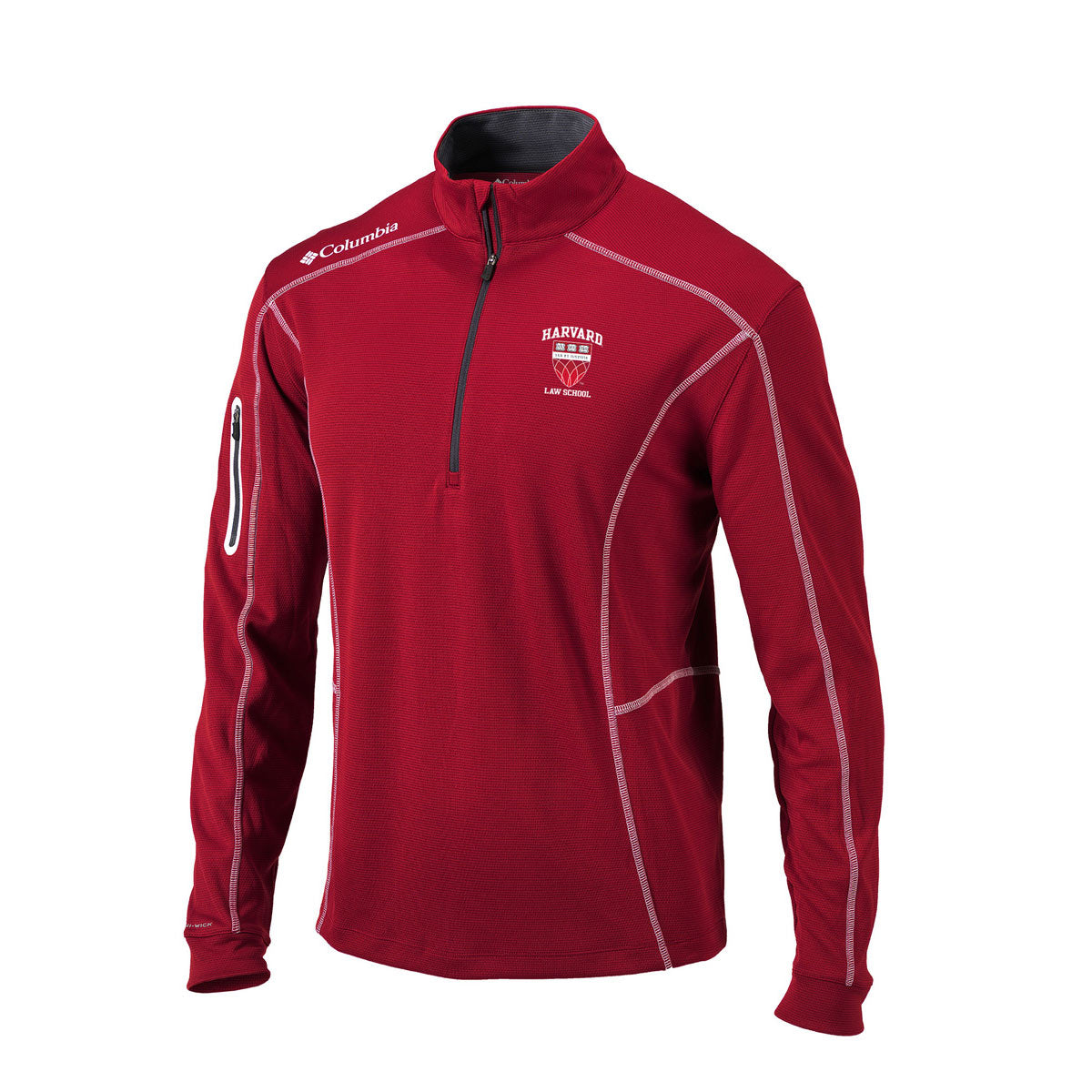 Harvard Law School Columbia Omni-Wick Shotgun 1/4 Zip Pullover