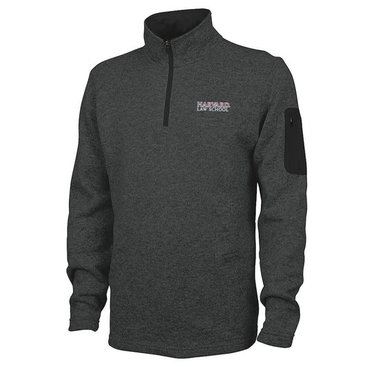 4 Zip Sweater Fleece Pullover With Embroidered Design_Charcoal.jpg