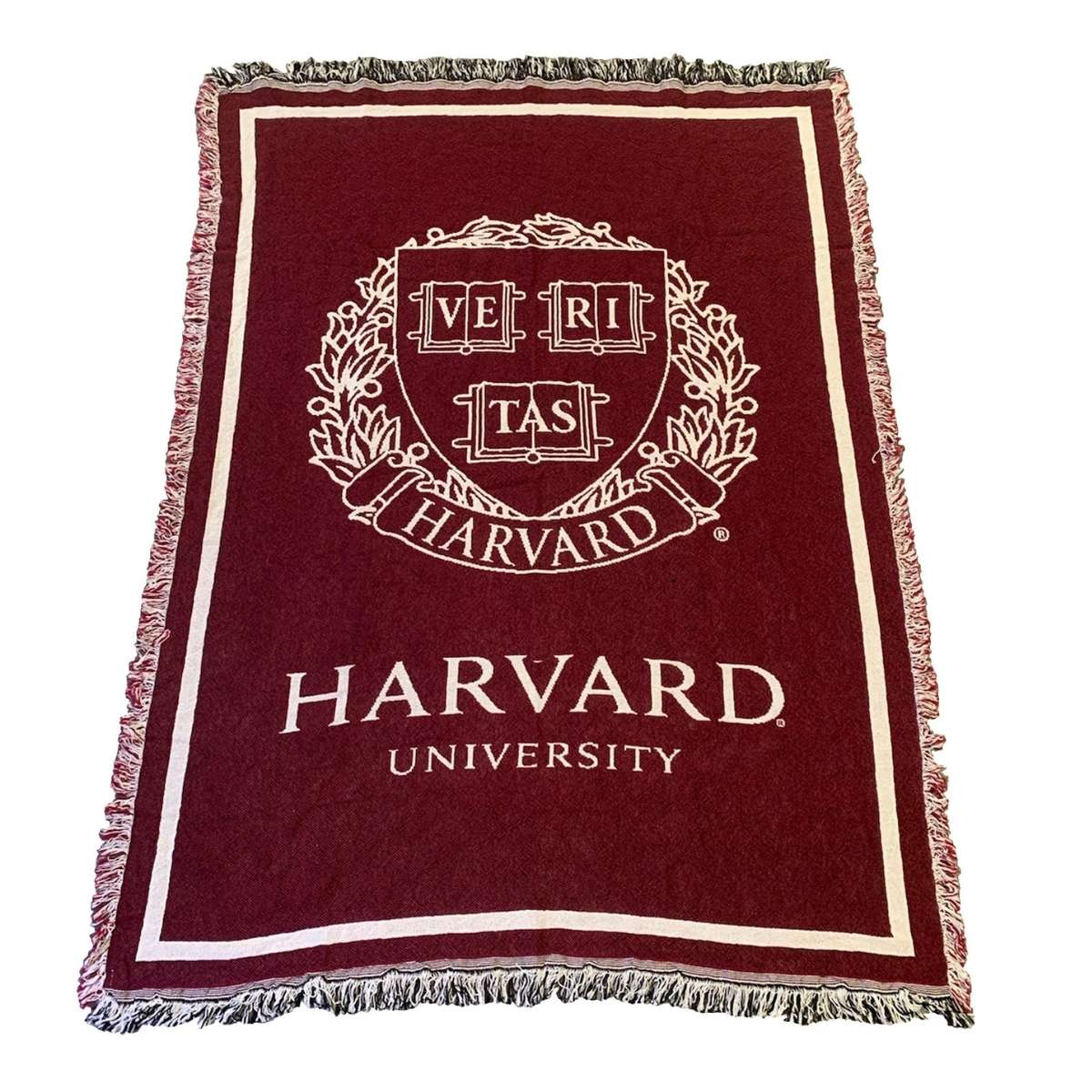 5181-Harvard Woven Afghan Blanket With Veritas Seal_media.jpg