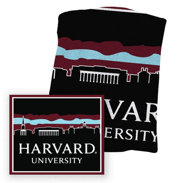Harvard Uscape Afghan Blanket With The Iconic Harvard Campus Design