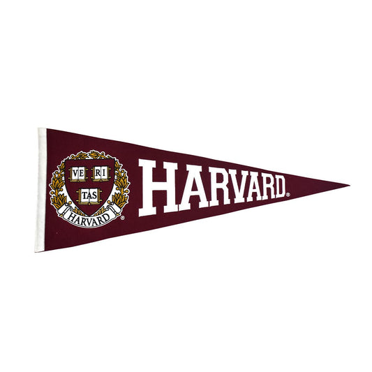 Harvard 13 x 32 Embroidered Pennant