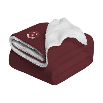 6120-Harvard Sherpa Embroidered Blanket_Maroon.jpg