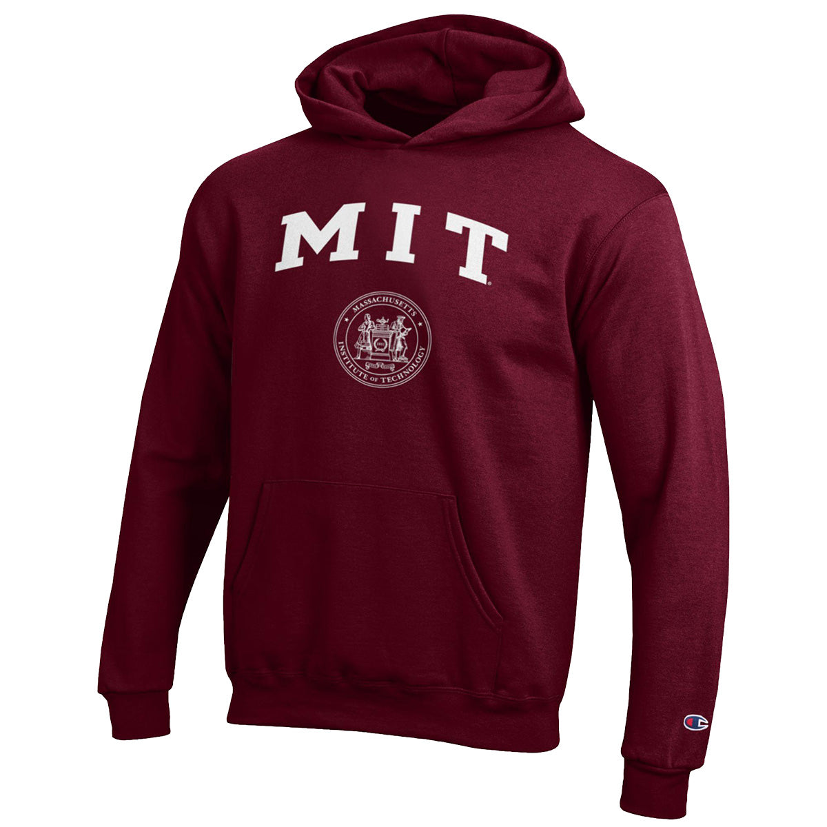 6137-Youth MIT Seal Hooded Sweatshirt_Maroon_01.jpg