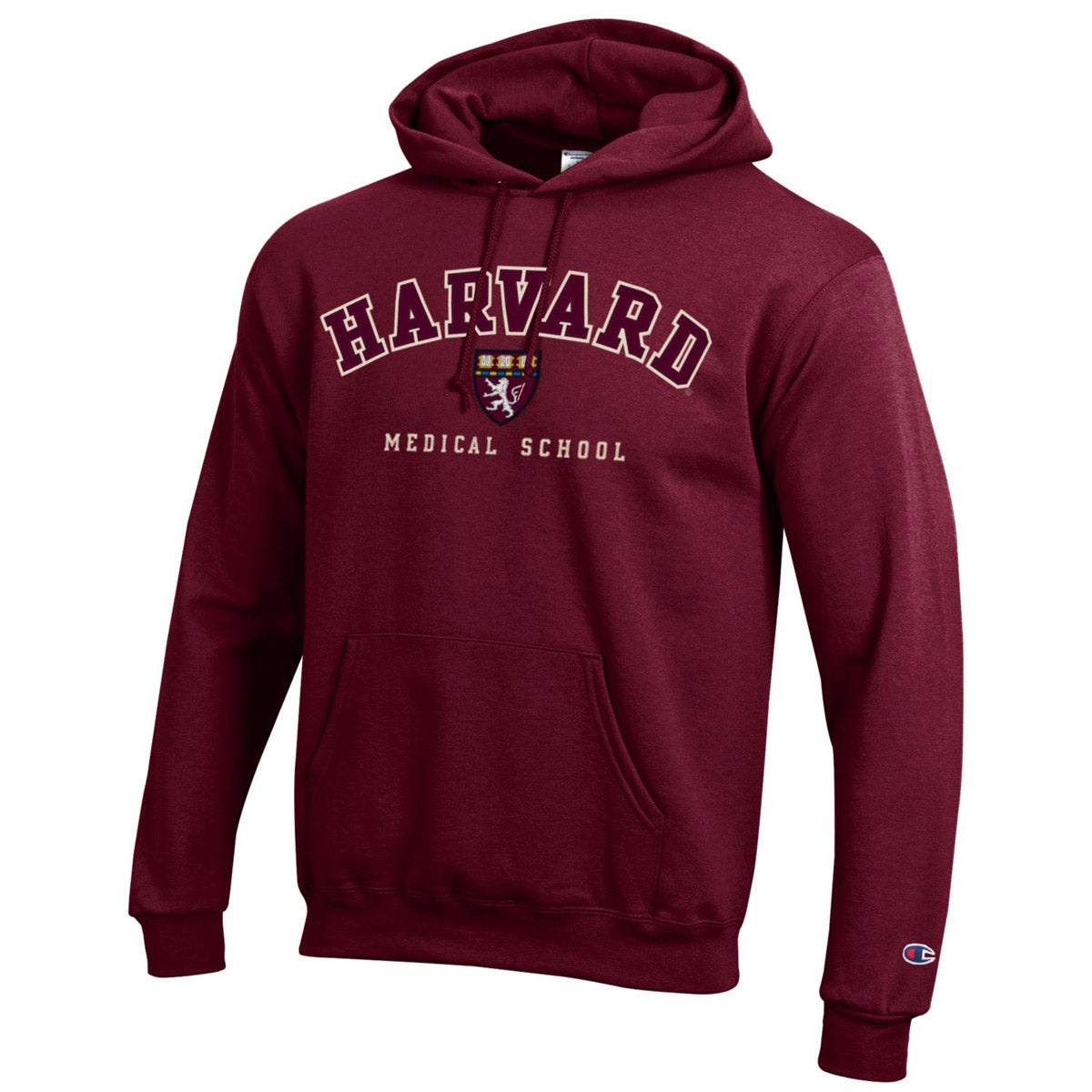 Harvard Medical School Applique Seal Hooded Sweatshirt – The COOP