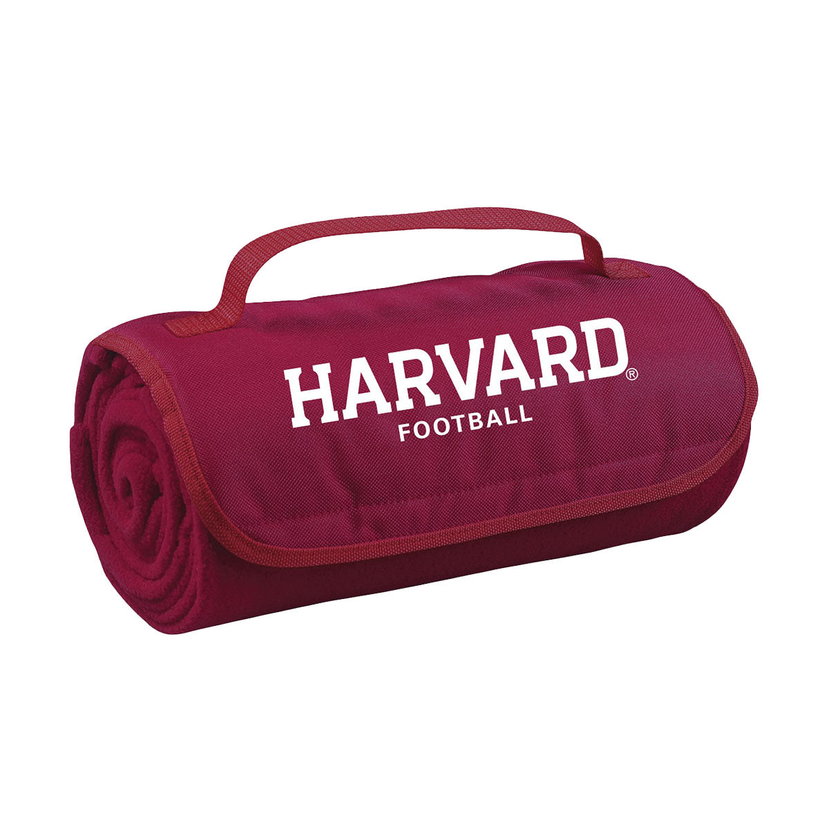 6191-Harvard Football Rolled Carry Fleece Blanket_media.jpg