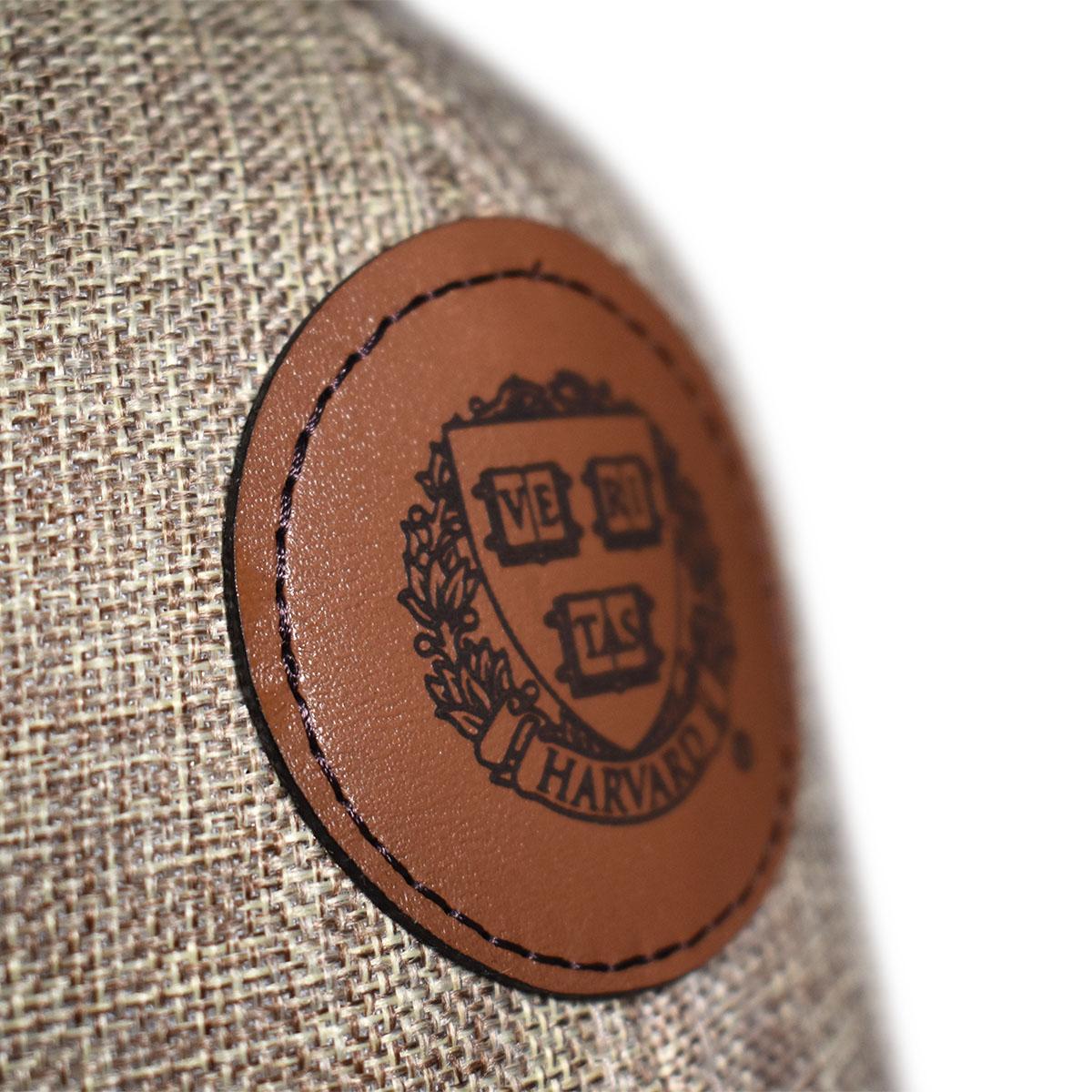 6194-Harvard Leather Patch Burlap Front Adjustable Snapback Trucker_media_02.jpg