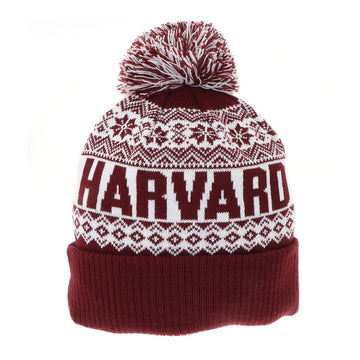 Harvard North Pole Knit In Winter Knit Cuff Beanie