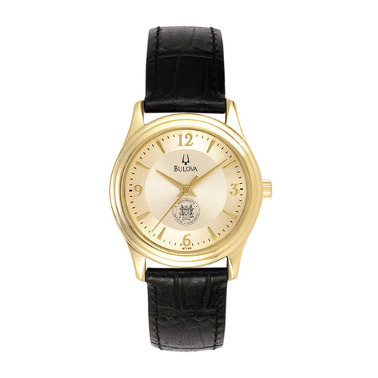 6258-MIT Bulova Women's Gold Plated Face with Black Leather Strap Watch_media.jpg
