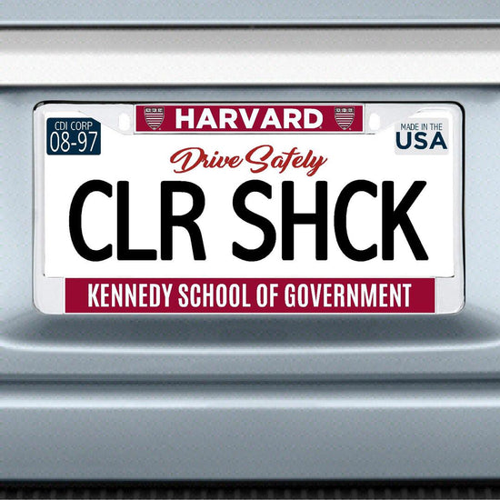 6289-Harvard Kennedy School Of Government License Plate Frame_media_01.JPG