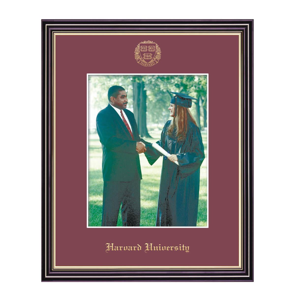 6306-Harvard Veritas Shield Embossed Photo Frame_Prestige.jpg
