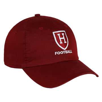 6340-Harvard Football Embroidered Shield Adjustable Twill Hat_media.jpg