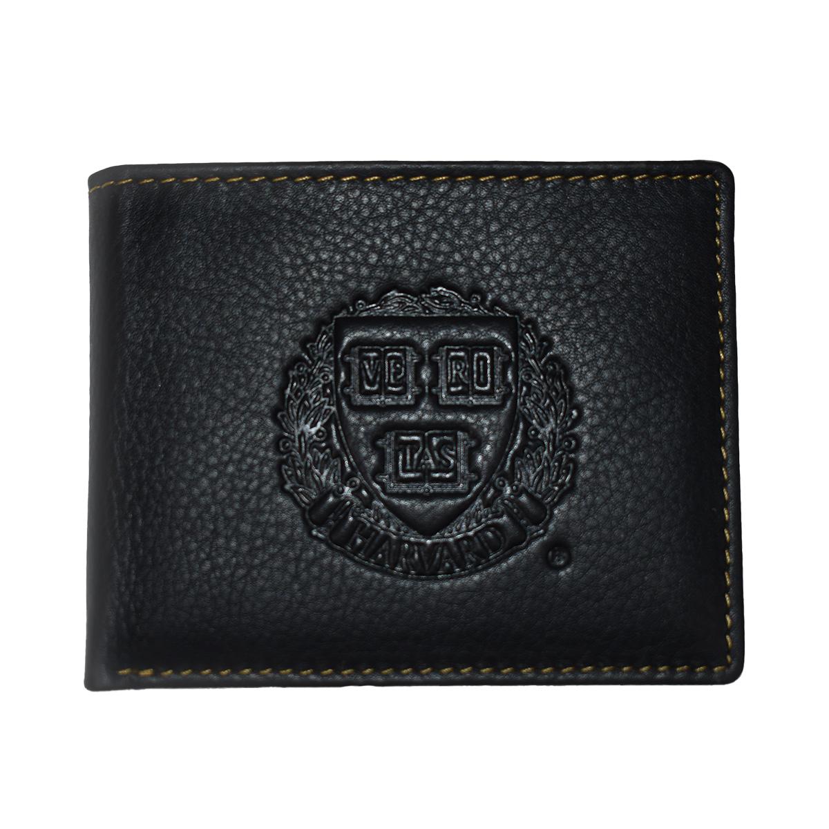 6359-Harvard Black Leather Contrast Stitch Billfold Wallet_media.jpg
