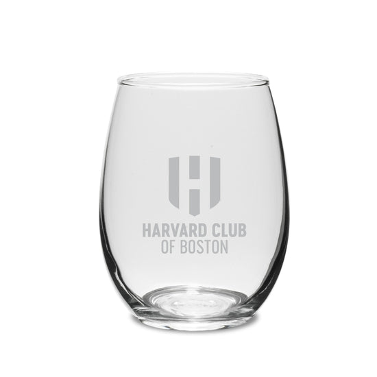 6387-Harvard Club Of Boston Engraved Set Of 2 Stemless Crystal Wine Glasses_media.jpg