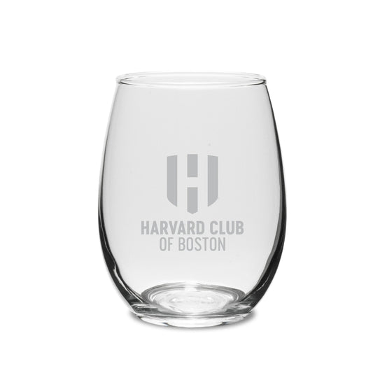 6387-Harvard Club Of Boston Engraved Set Of 2 Stemless Crystal Wine Glasses_media.jpg