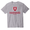 6476-Harvard Champion Short Sleeve Football Tee With Athletic Shield_Grey.jpg