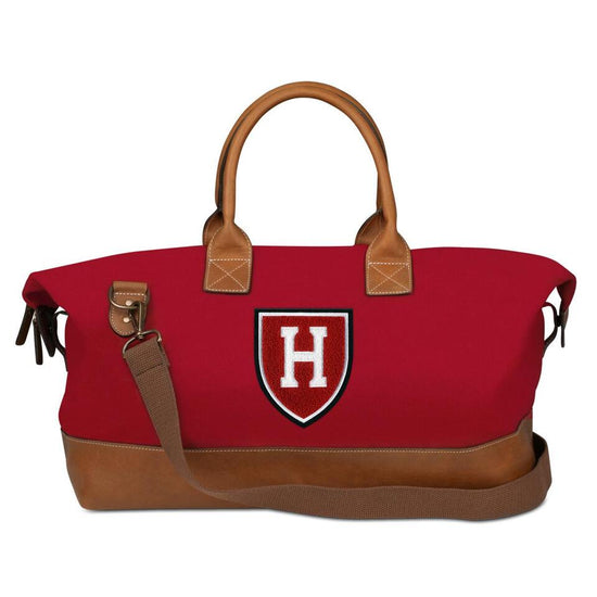 6478-Harvard Crimson Wool And Leather Athletic H Shield Weekdender Bag_media_01.jpg