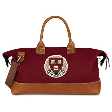 6480-Harvard Maroon Wool And Leather Veritas Weekender Bag_media_01.jpg