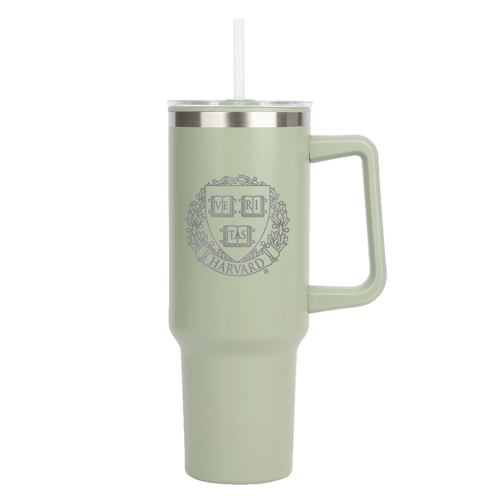 6639-Harvard 40 Oz Laser Engraved Travel Tumbler_Green.jpg