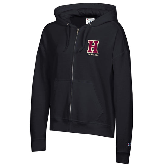 6674-Harvard Women's Champion Block H Logo Full Zip Hood_media.jpg