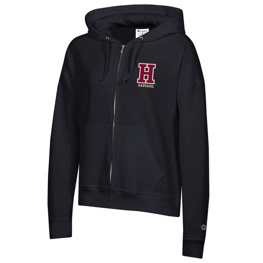 6674-Harvard Women's Champion Block H Logo Full Zip Hood_media.jpg