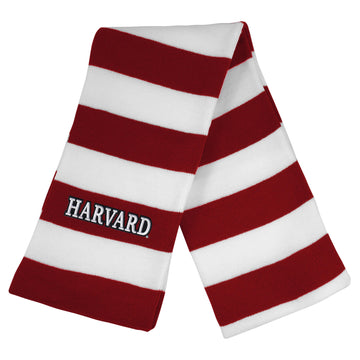 Harvard Rugby Stripe Knit Scarf