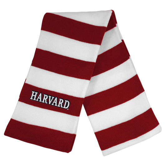 Harvard Rugby Stripe Knit Scarf