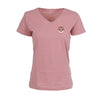 6801-Harvard Women's V-Neck Left Chest Seal Tee_Pink.jpg