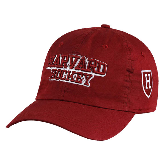 6812-Harvard Hockey Embroidered Spellout Adjustable Twill Hat_media.jpg