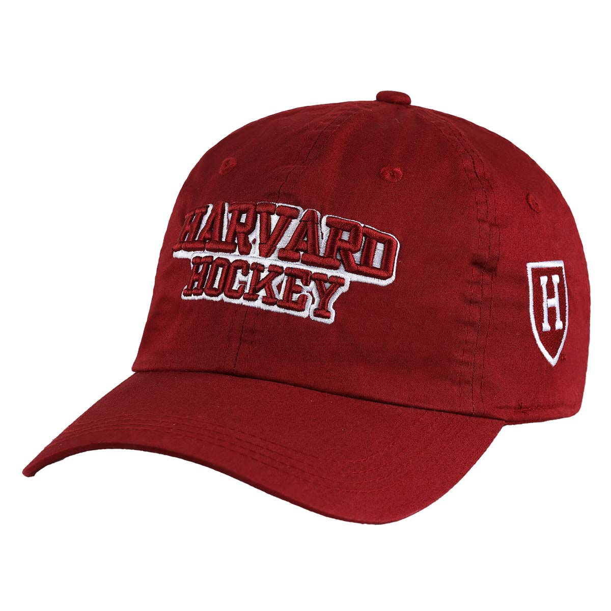 6812-Harvard Hockey Embroidered Spellout Adjustable Twill Hat_media.jpg