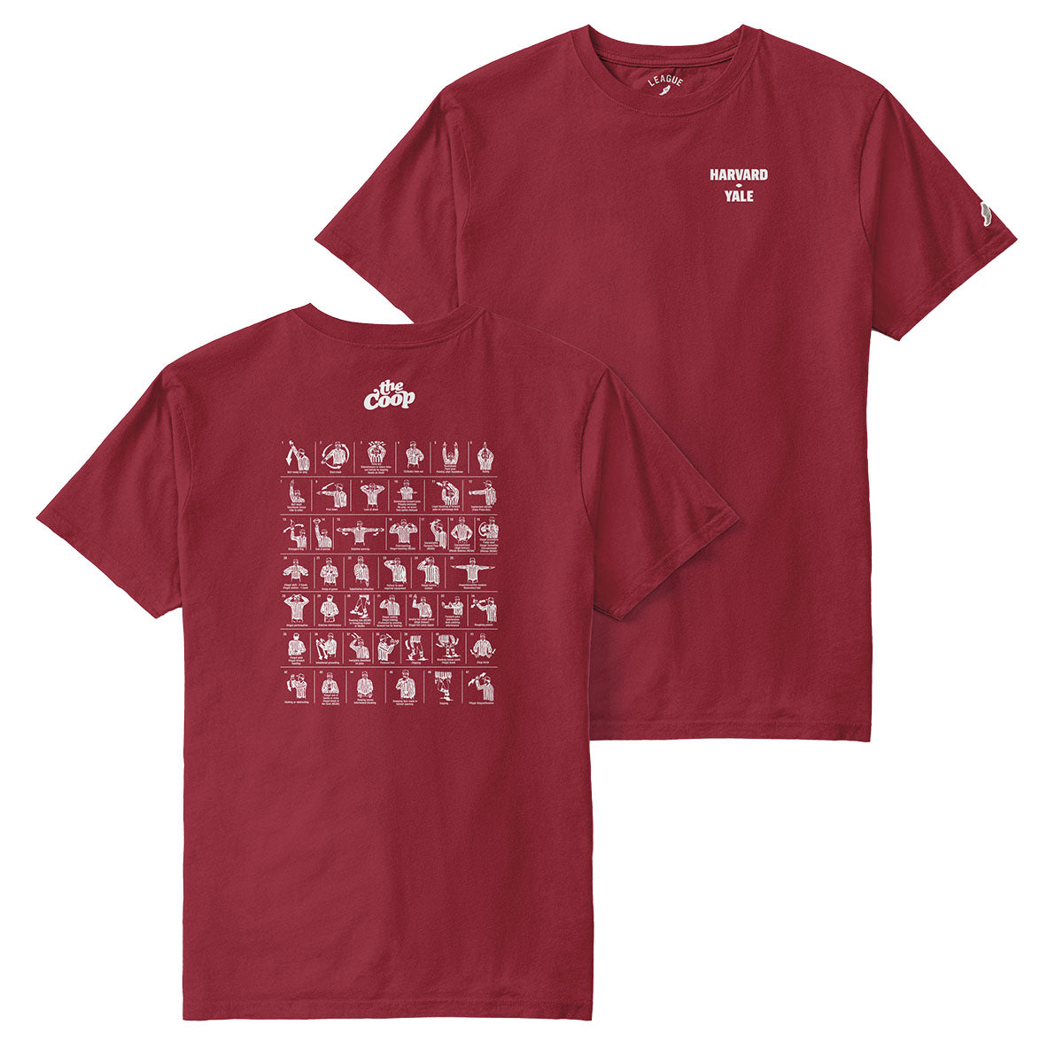 6875-Harvard-Yale League All American Referee Tee_Crimson.jpg