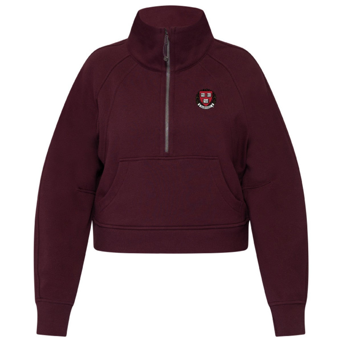 6963-Harvard lululemon Women's Scuba Oversized Funnel Neck Pullover_maroon.jpg