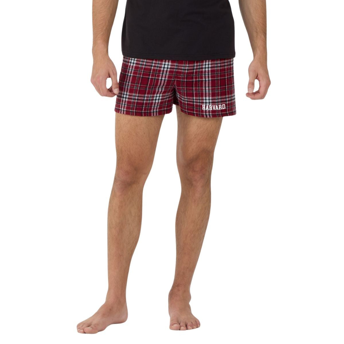6993-Harvard Men's Essential Plaid Flannel Boxer Shorts_media_03.jpg