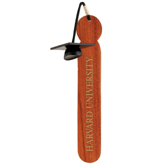 7007-Harvard Handcrafted Wooden Bookmark With Grad Cap_media.jpg