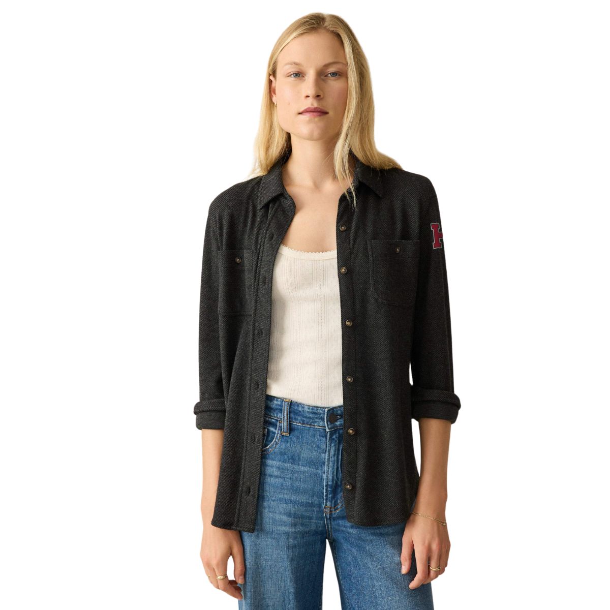 7014-Harvard Women's Legend Sweater Shirt_Black.jpg