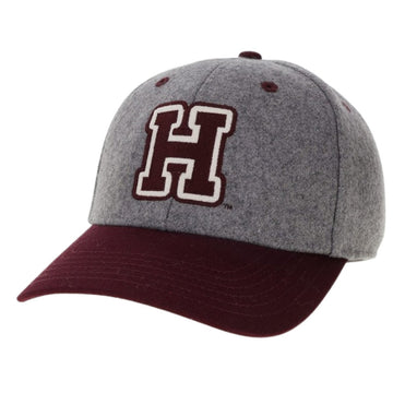 7034-Harvard Maroon Vintage Wool Structured Adjustable Hat_media.jpg
