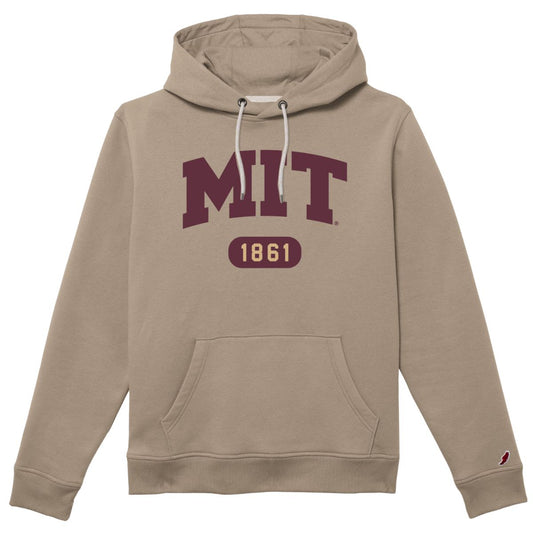 7073-MIT Fleece 1991 Khaki Hooded Sweatshirt_media.jpg