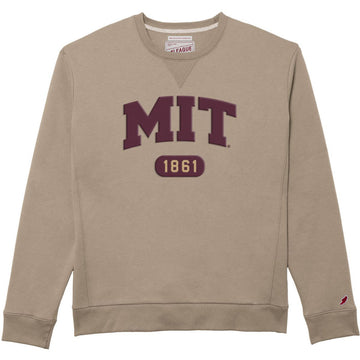 7074-MIT Fleece 1991 Khaki Crewneck Sweatshirt_media.jpg
